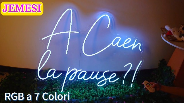 JEMESI Insegna Luminosa LED Personalizzata - Larga Luce Neon Luce Per