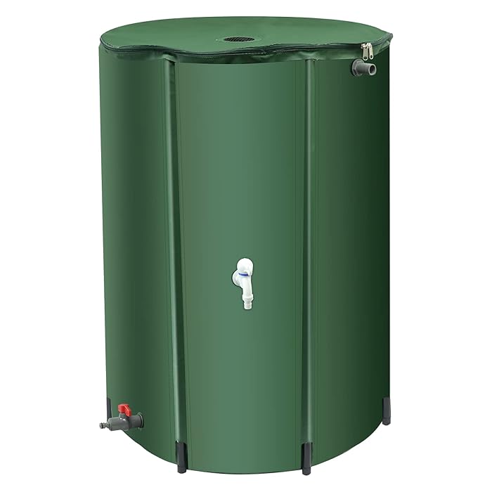 Buy 100 Gallon Collapsible Rain Barrel with Spigots, 380 Liters
