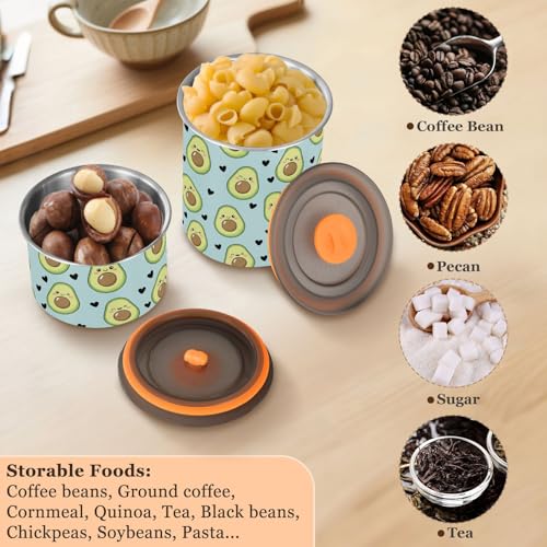 Contenedor para café de acero inoxidable 900 ml DOMIKING miniatura 5