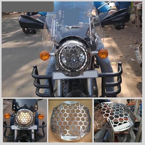 Grille de protection phare moto Meteor 350 cache optique 2021 2022