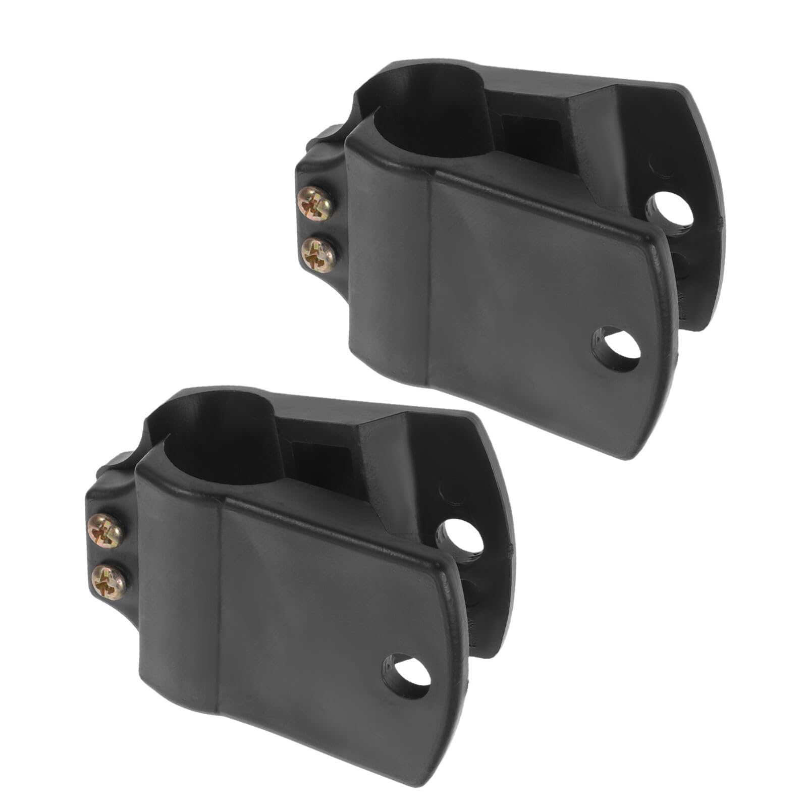 2 Pièces Pince de Fixation Robuste pour Rétroviseur Extérieur en Plastique Noir, Réglage Précis et Résistante aux Intempéries, pour Camions Agricoles et Engins de Chantier