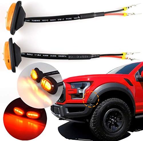 Boigoo Fender Flares Light compatible with Ford Raptor F150 LTD F250 F350