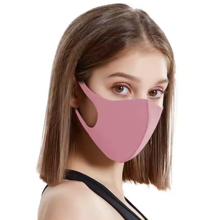 Image of Multicolor Face Mask, Dust Mask, Sun UV Protection: Washable, Reusable, Breathable Multicolor Polyester Cotton Face Masks for Outdoor Activities, Unisex