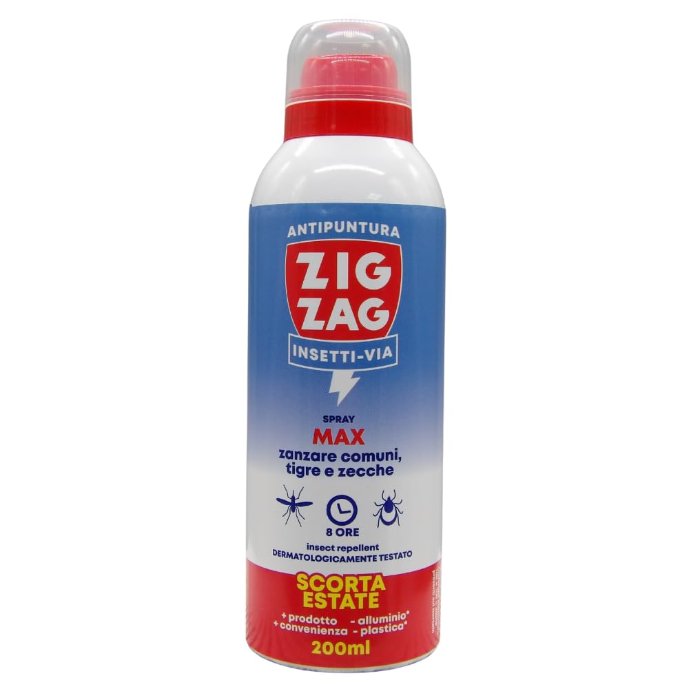 Repellente Spray Antizanzare Corpo, Max Insetti-via, Inodore. Repellente Per Zanzare, Zanzare Tigre, Zecche. Scorta Estate 200 ml (2 Spray)