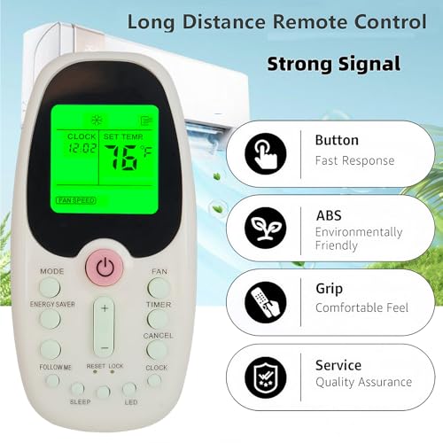 Télécommande de rechange compatible avec climatiseur Danby AC
