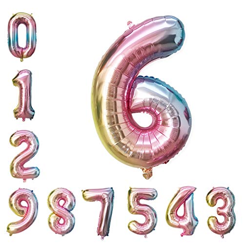 90cm 誕生日 数字0-9 バルーン 風船 ナンバー 風船 誕生日 ウェディング パーティーに ィー飾りに (6)