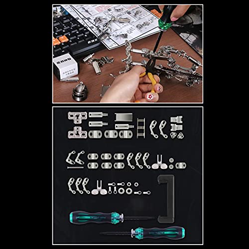 Kit meccanico per l'assemblaggio Mecha Explorer in metallo 3D (673 pezzi)