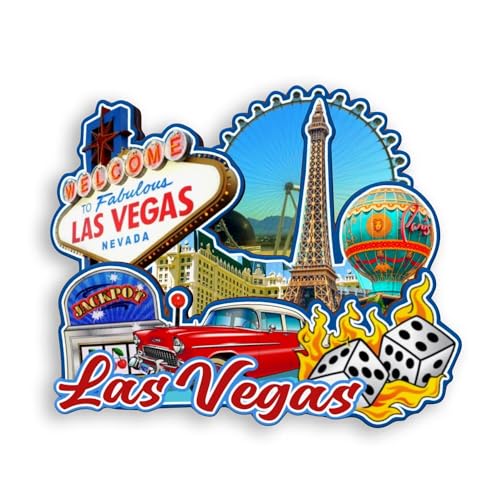 Imán decorativo pequeño para refrigerador Las Vegas