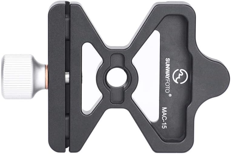 Sunwayfoto MAC-15T 60mm Clamp Conversion Kit Convert RC2 to Arca/RRS QR Compatible with Tripod Ball Head inc Boss Adapters