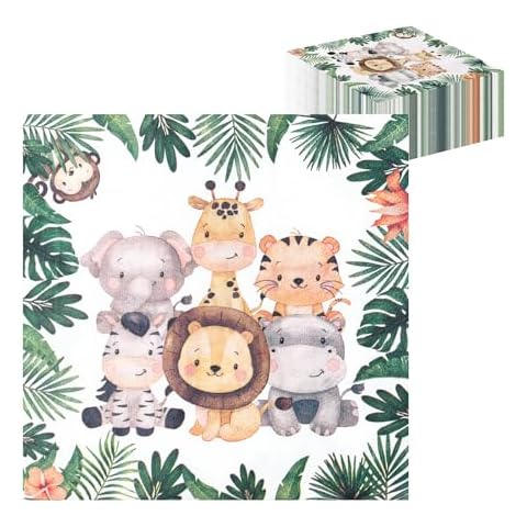 Koorium Jungle Party Napkins for Children Cover