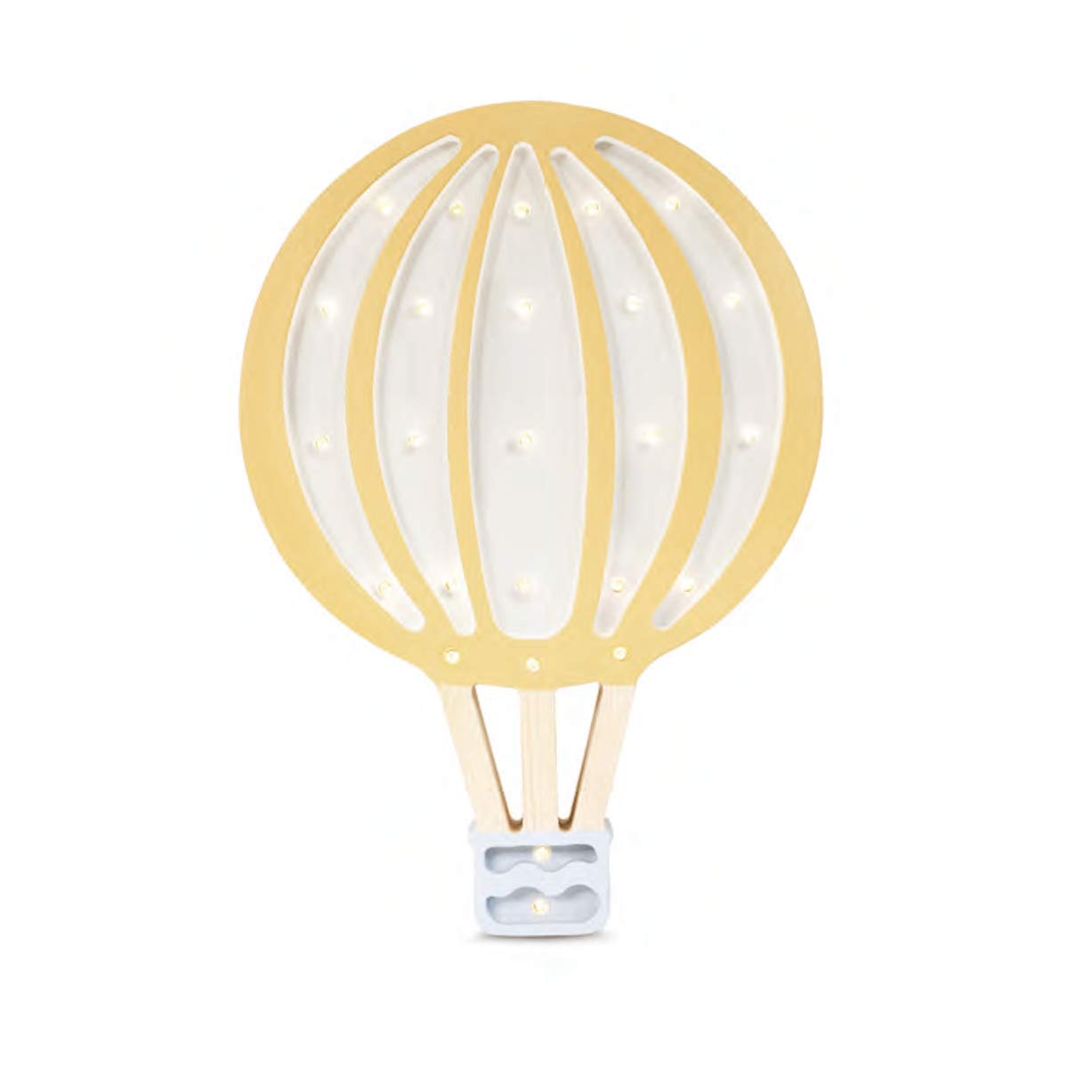 Little Lights - Lámpara de noche para niños con regulador de intensidad y temporizador amarillo mostaza