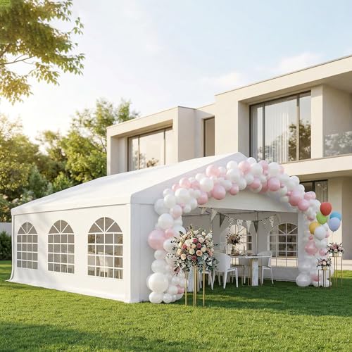 Outsunny 20 x 20 ft Heavy Duty Party Tent Outdoor Gazebo...