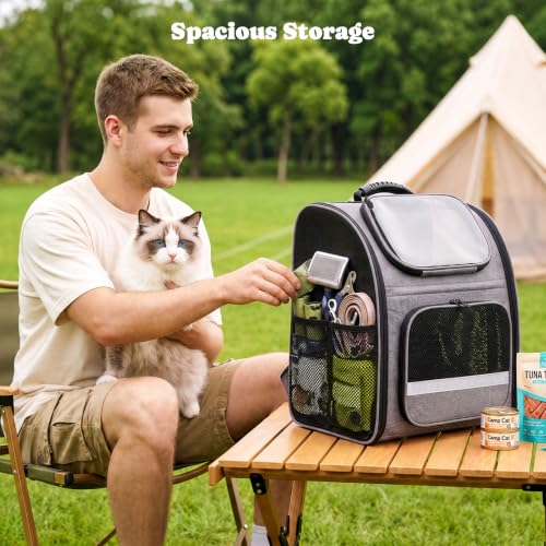 Pawtners Cat Backpack Carrier w/ Expandable Play Tunnel 24.99 + Free Shipping w/ Prime or on 35+ + 50% Off Code W28HWY25 - image 7