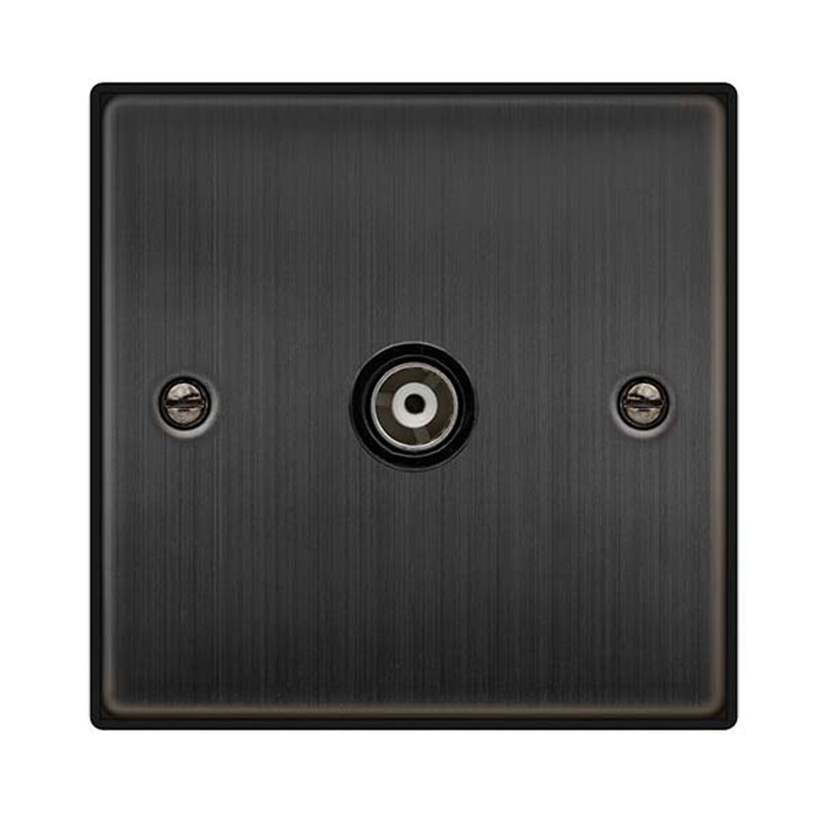 Click Matt Bronze Single Isolated Coaxial Socket