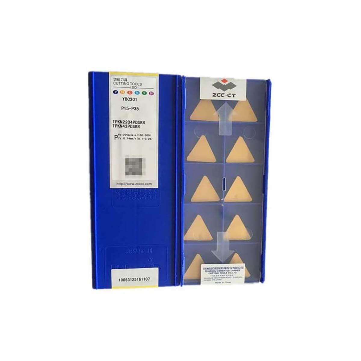 ZCC CT 100% Original TPKN TPKN22 TPKN2204 TPKN2204PDS TPKN2204PDSKR YBC301 Planfräsmesser