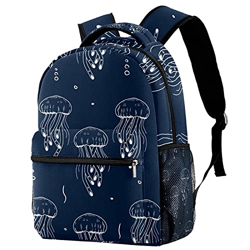 Sac à dos de voyage étanche méduse pour éviter les fuites d'eau avec porte-gourde
