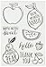 Hero Arts Stamp Your Own Fruit Stamp Set, Clear
