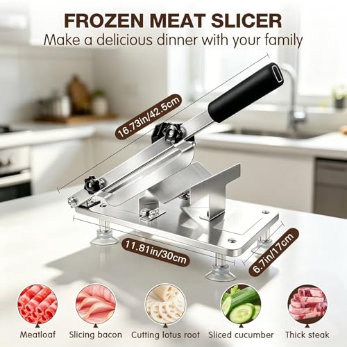 Industrial meat slicer machine