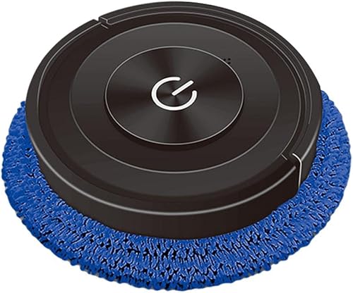 MagiDeal Robot aspirador automático en seco y húmedo, robot de limpieza de suelos para dormitorio, hogar, limpieza de suelos duros, color negro