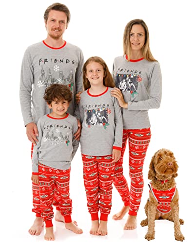 FRIENDS Christmas Family Pajamas PJs Men Women Boys Girls Pets Medium