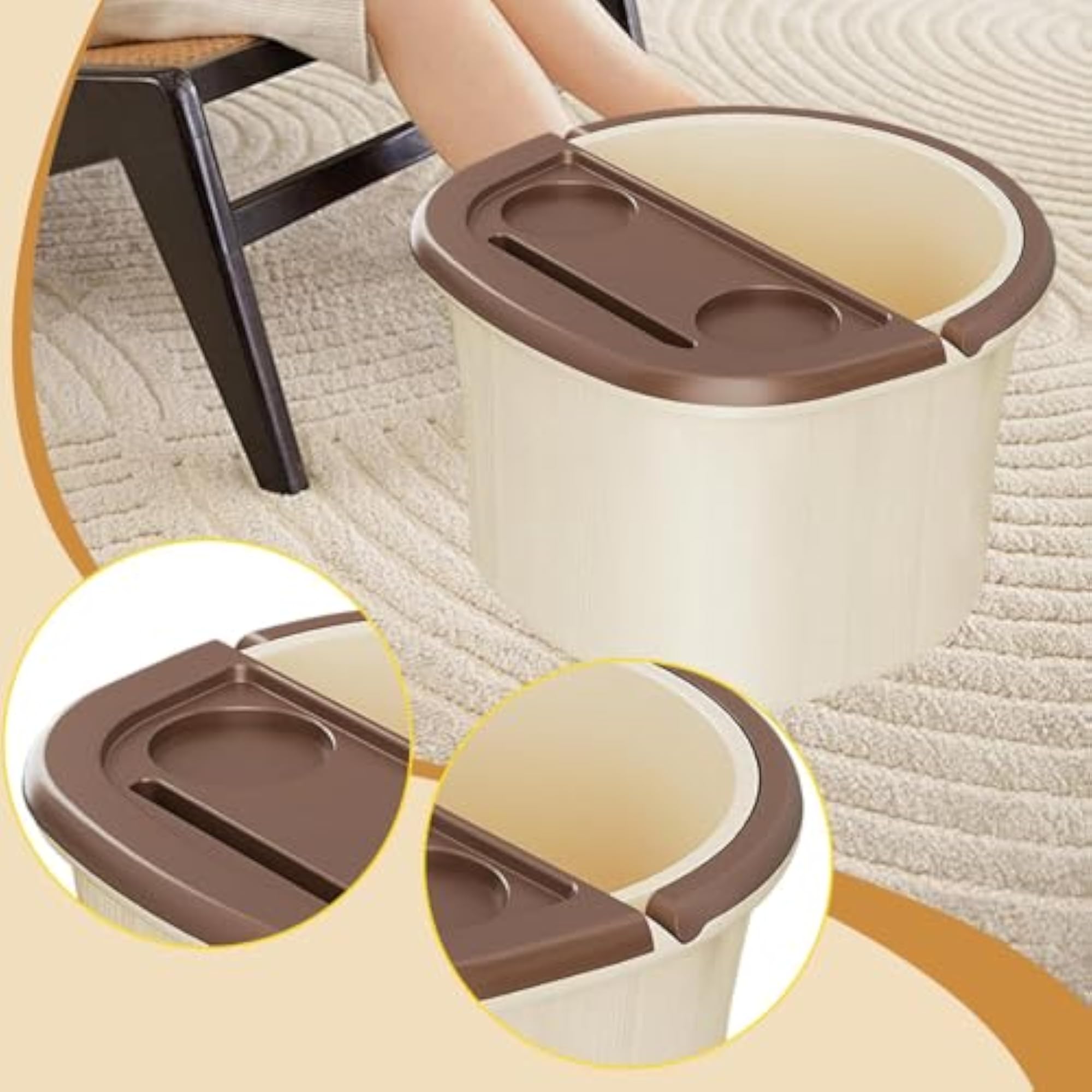 Foot Bath Soak Tub Multifunctional Feet Bath Basin for Camping