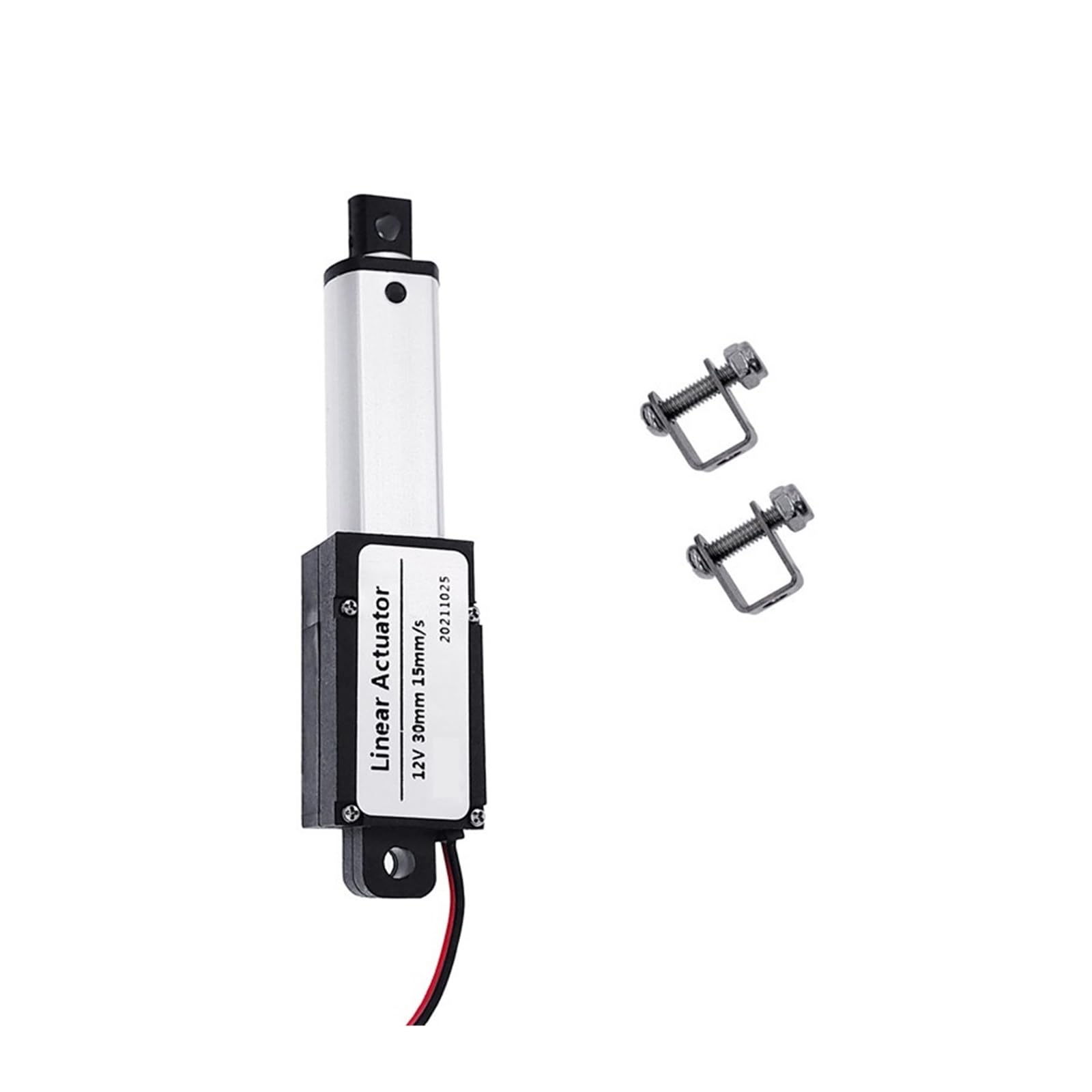 Actionneur Linéaire Électrique 50mm DC 12V 30N/60N/90N/150N Contrôleur De Moteur Mini Tige Poussée Stabilité Fiabilité(LA-WR-Type,30N 30mm s)