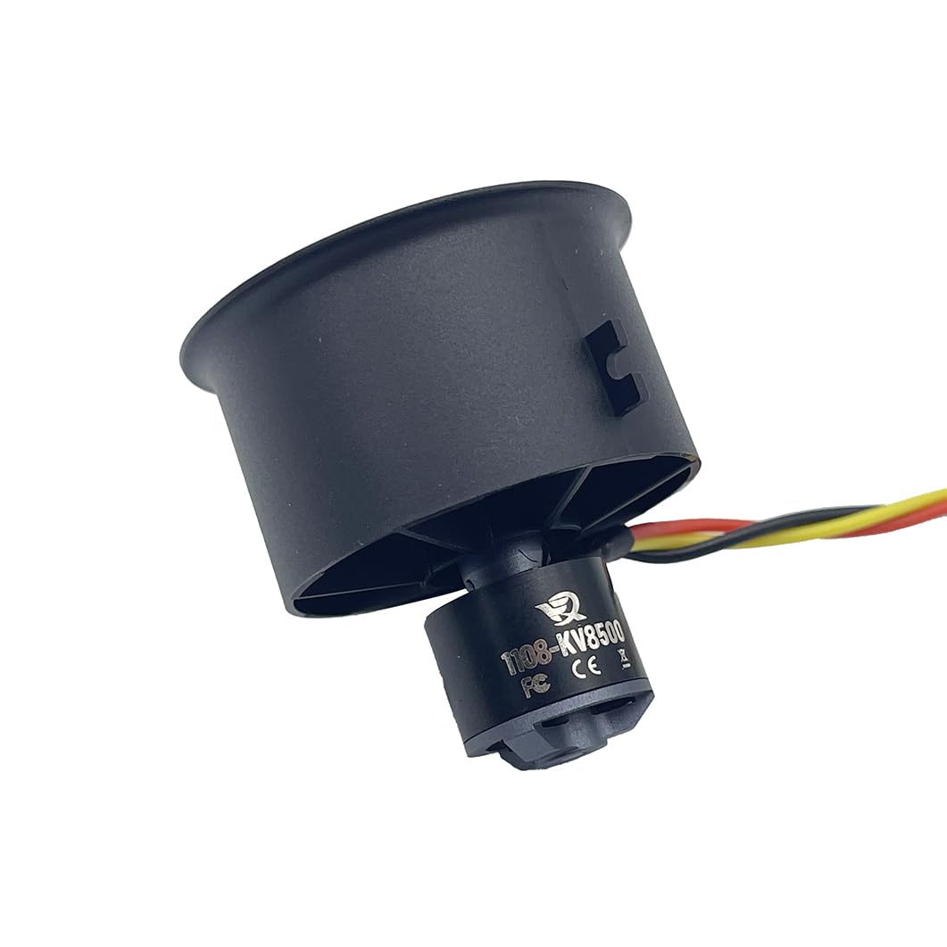XFLY-MODEL 30mm 12-Blade EDF Ducted Fan with 1108 Brushless Outrunner Motor 3S & 4S Version Model Jet Aircraft (1108-KV8500 (3S))