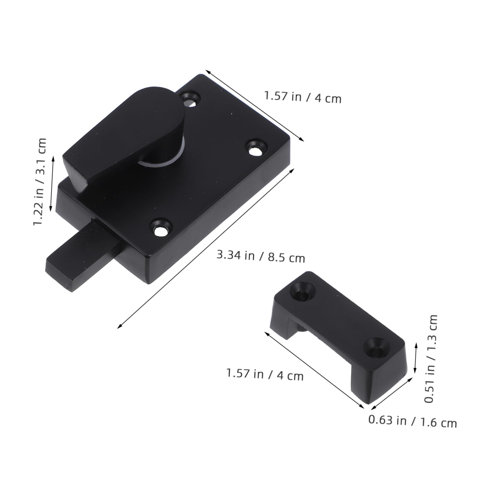 Cabilock Toilet Privacy Indicator Lock Bathroom Door Lock Indicator Deadbolt Quick Installation