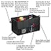 Lebogner Auto Trunk Organizer, Black, Collapsible, Practical, CADDY, Polyester, Wall Mount, 13
