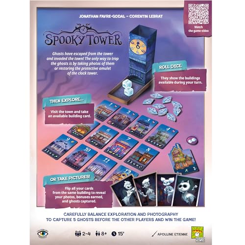 Spooky Tower juego de mesa estrategia familiar rápido miniatura 2