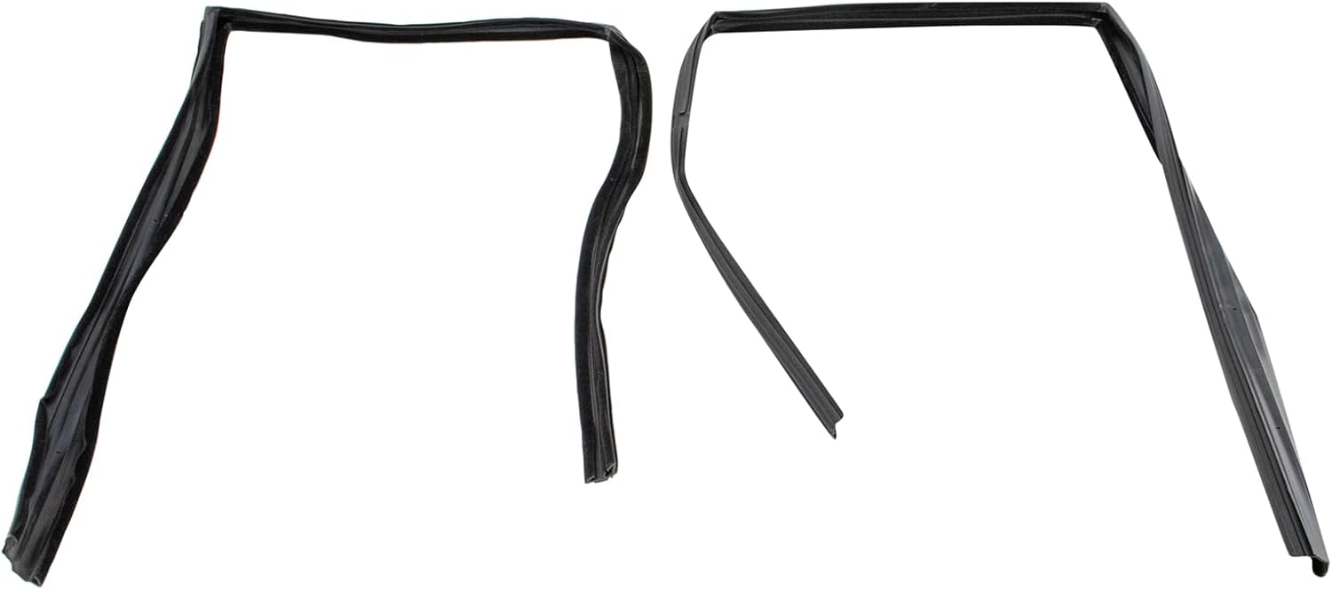 Weather Stripping for Door Window Glass Run Channel 2 Piece Set fits 19771986