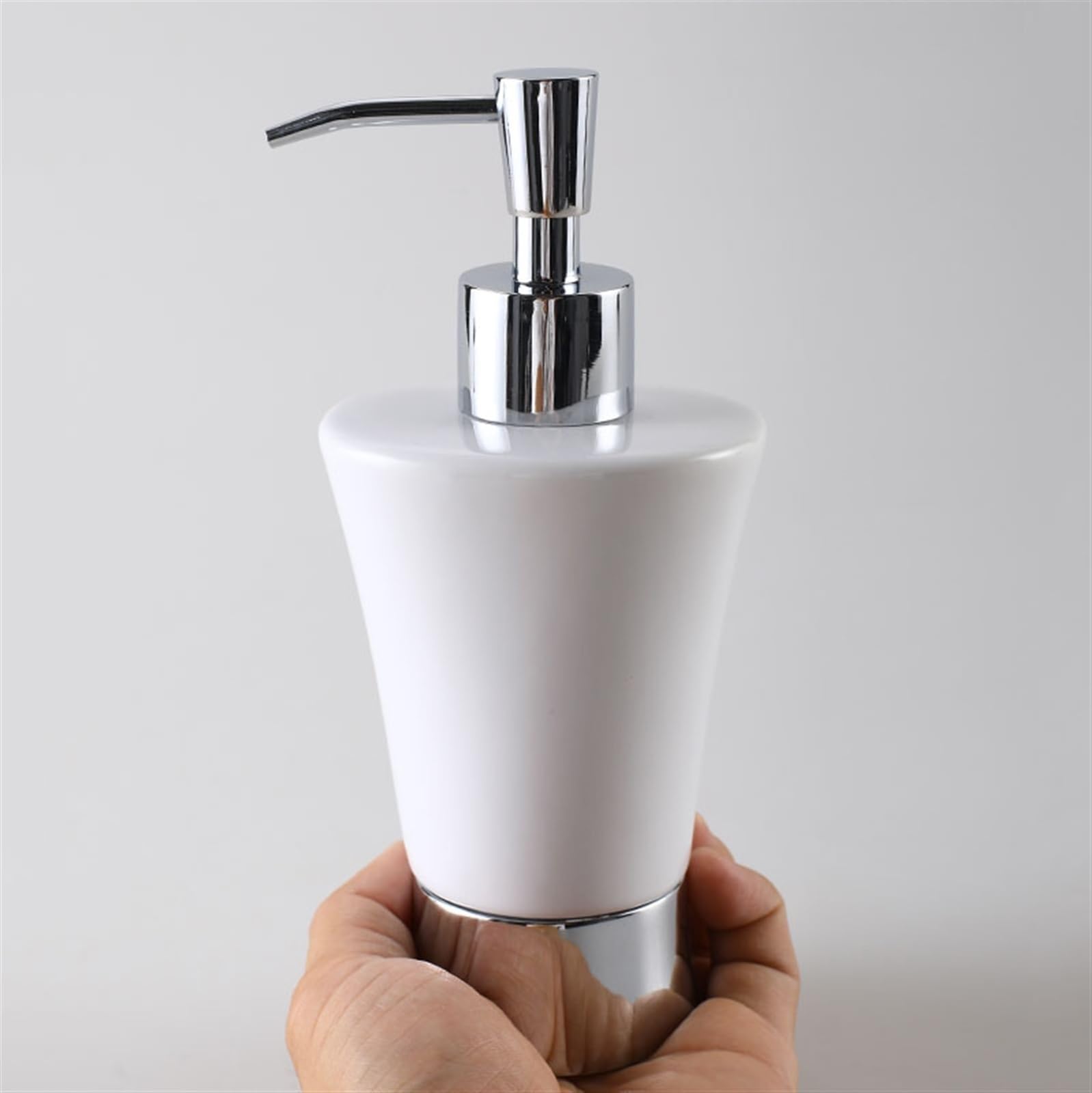 Dispenser Sapone Bagno Dispenser Sapone Cucina Dispenser di sapone da cucina, pompa for sapone in ceramica, bottiglia for sapone for le mani, sapone, lozione (205 ml/8,45) Dosatore Detersivo Lavatrice
