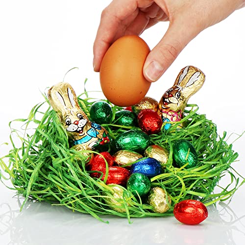 Com-four® 4 Cestini Pasquali con Erba Decorativa e...