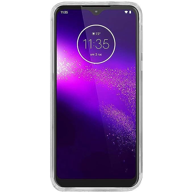 Image of COVERBLACK Rubber Back Cover for Moto One Macro-PAGS0005IN - Transparent