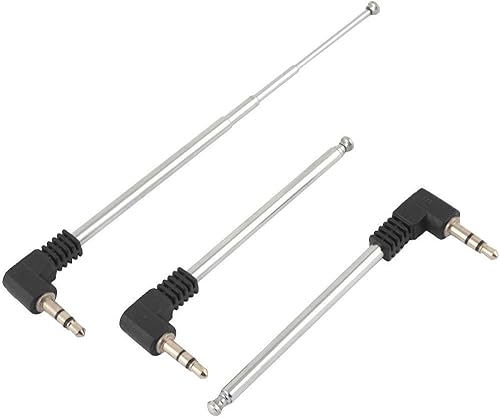 Miniatura 5 de vizgiz paquete de 23,5mm. antena FM Radio AM telescópico 4secciones telescópico Antena, 18inch Jack Plug Conector retráctil 8,5cm-25cm para móvil
