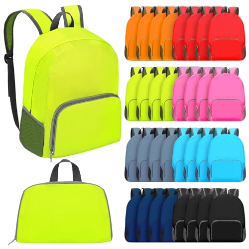 48-Pcs-17-Inch-Foldable-Backpacks-in-Bulk-Classic-Back-Packs-Colorful-Book-Bags-Lightweight-Basic-Bookbags-Wholesale-for-Homeless-Student-School-Supply-Outdoor-Travel 48 Pcs 17 Inch Foldable Backpacks in Bulk Classic Back Packs Colorful Book Bags Lightweight Basic Bookbags Wholesale for Homeless Student School Supply Outdoor Travel - Image 1