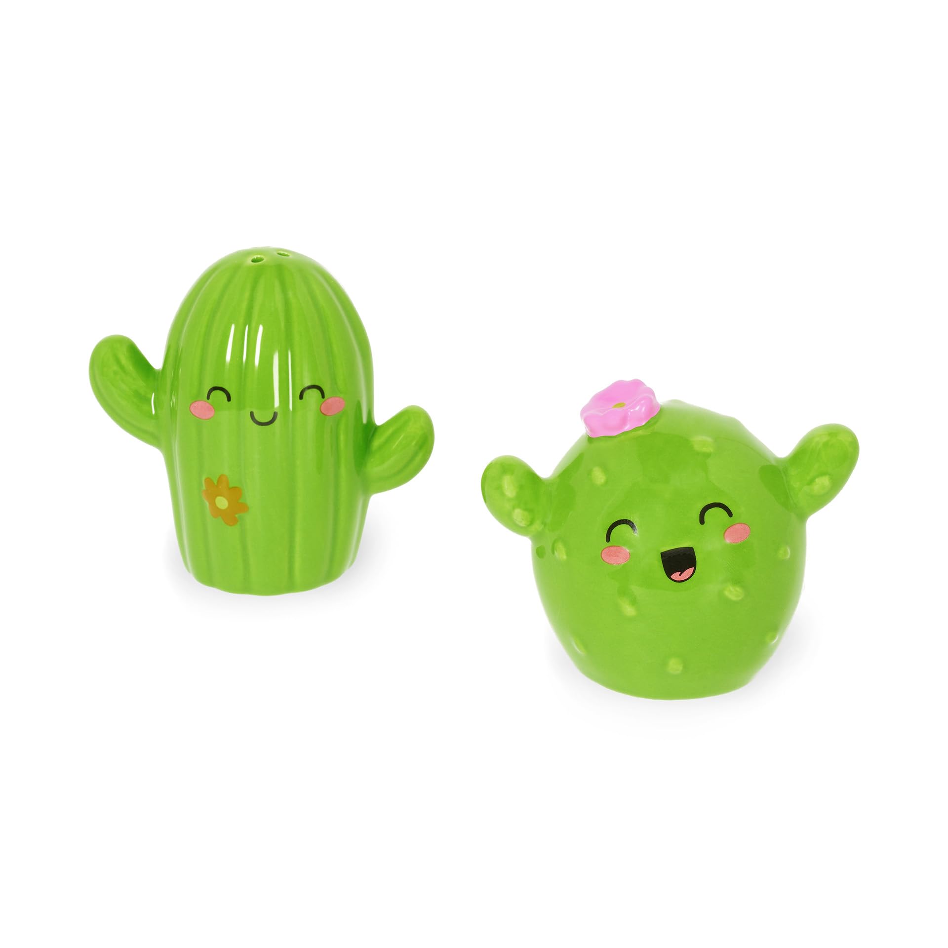 Legami Set Sel Et Poivre En Céramique Cactus Décorés À La Main