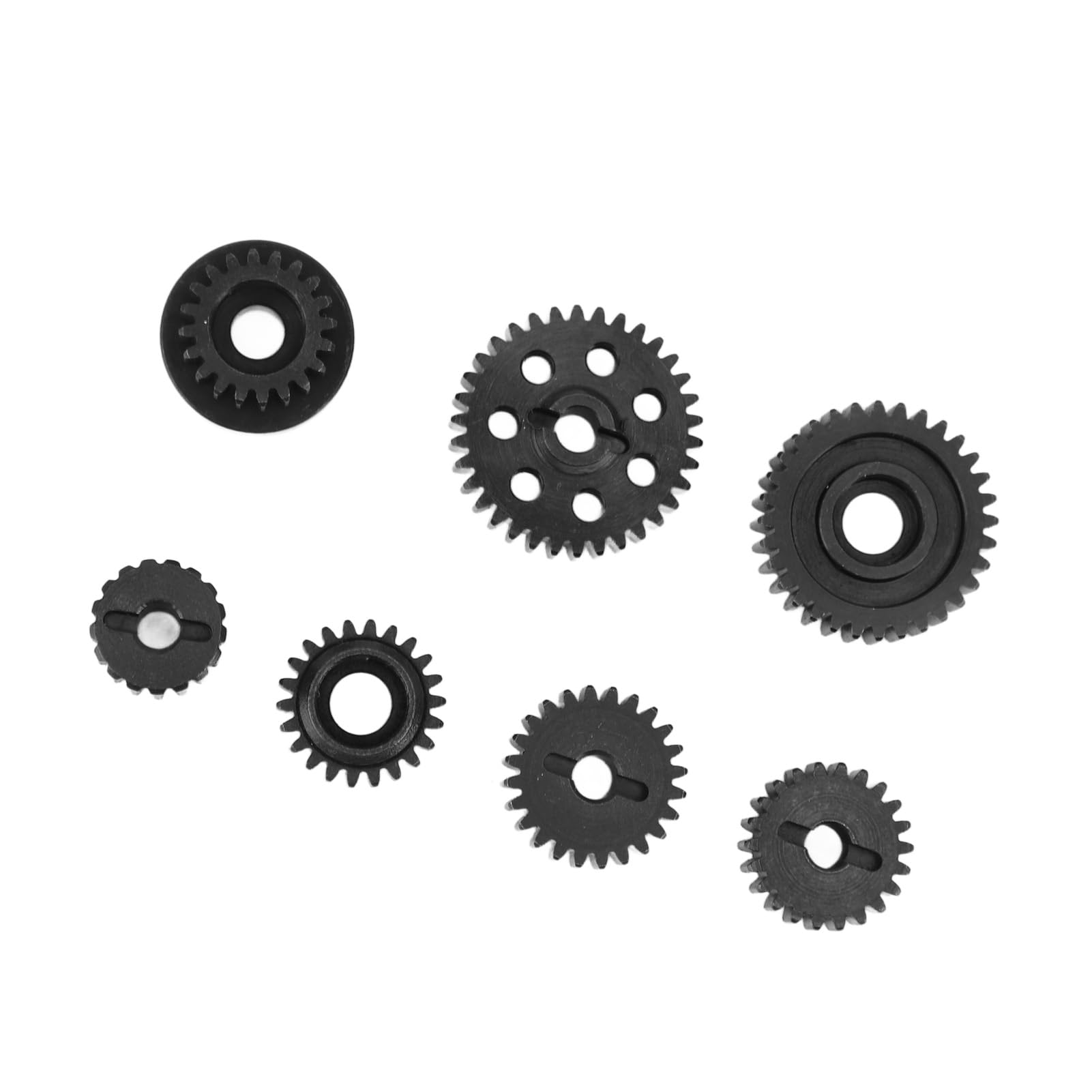 Set di Ingranaggi per Auto RC Scatola di Trasmissione di Ricambio in Acciaio Leggero da 7 Pezzi per Modelli Yikong YK4082 YK4102 YK4103 e Absima Sherpa