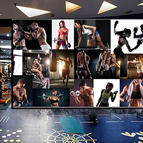 Xlming Muskelmann 3D Tapete Fitnessstudio 150x105cm