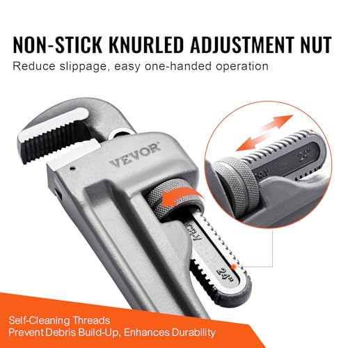 Vevor 24 INCH PIPE WRENCH Wrench, 24 Inch Aluminum Straight Pipe Wrench thumb #5