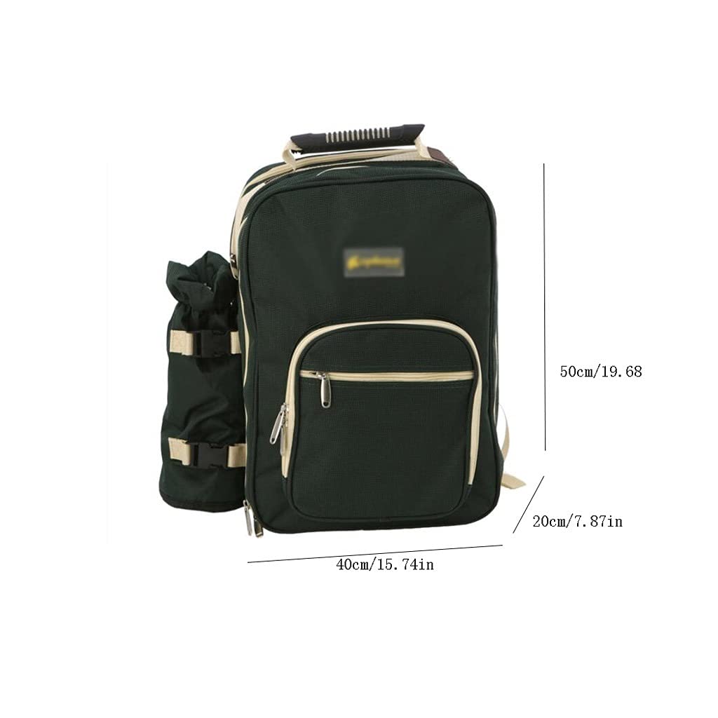 borsa da picnic Picnic Zaino Outdoor Multi-funzione Conservazione del calore Conservare a freddo Sacchetto di stoccaggio portatile Double Spalles Borsa da picnic con stoviglie Cestino da Picnic per