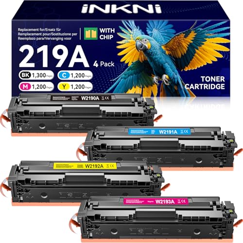 Toner 219A avec puce compatible HP Color LaserJet Pro MFP 3302fdwg 3302fdw W2190A