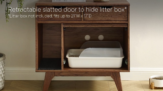 Amazon.com: Modway EEI-6796-WAL Render Cat Cabinet, Walnut : Home