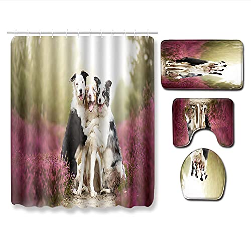 Claean-Acces-Home Wc Deckelbezug Katze Hundetoilette Boden Duschvorhang Vier-Teiliges Badetuch Tapisserei Schlafzimmer…