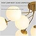 LKJOZCR Modern Minimalist Pendant Ceiling Lights, Round Glass Lampshade, Close to Ceiling Lamps, E27 Short Space Ceiling Lamp Used for Study/Bedroom/Living Room/Porch Lighting Fixtures(Gold)