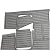 1sheet 91"x35.4"x0.24" light grey+black Marine Flooring Faux Teak EVA Foam Boat Decking Sheet