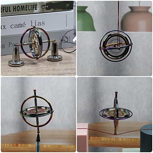 Joytech Precision Gyroscope Kill Time Metal Anti-Gravity Spinner Balance Toy Colorful Ja05 #TOP2