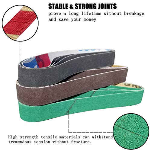 24 pcs 1234 x 1234 replacement belt kit for work sharp original knife amp tool sharpener and combo knife sharpener wskts amp wskts-kt - 8012024040010001200 grits