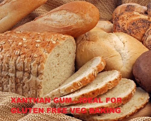 Image of foodfrillz Xanthan Gum Powder for GLUTEN FREE baking and cooking|for cosmetics|food industry (XAN-1Kg)