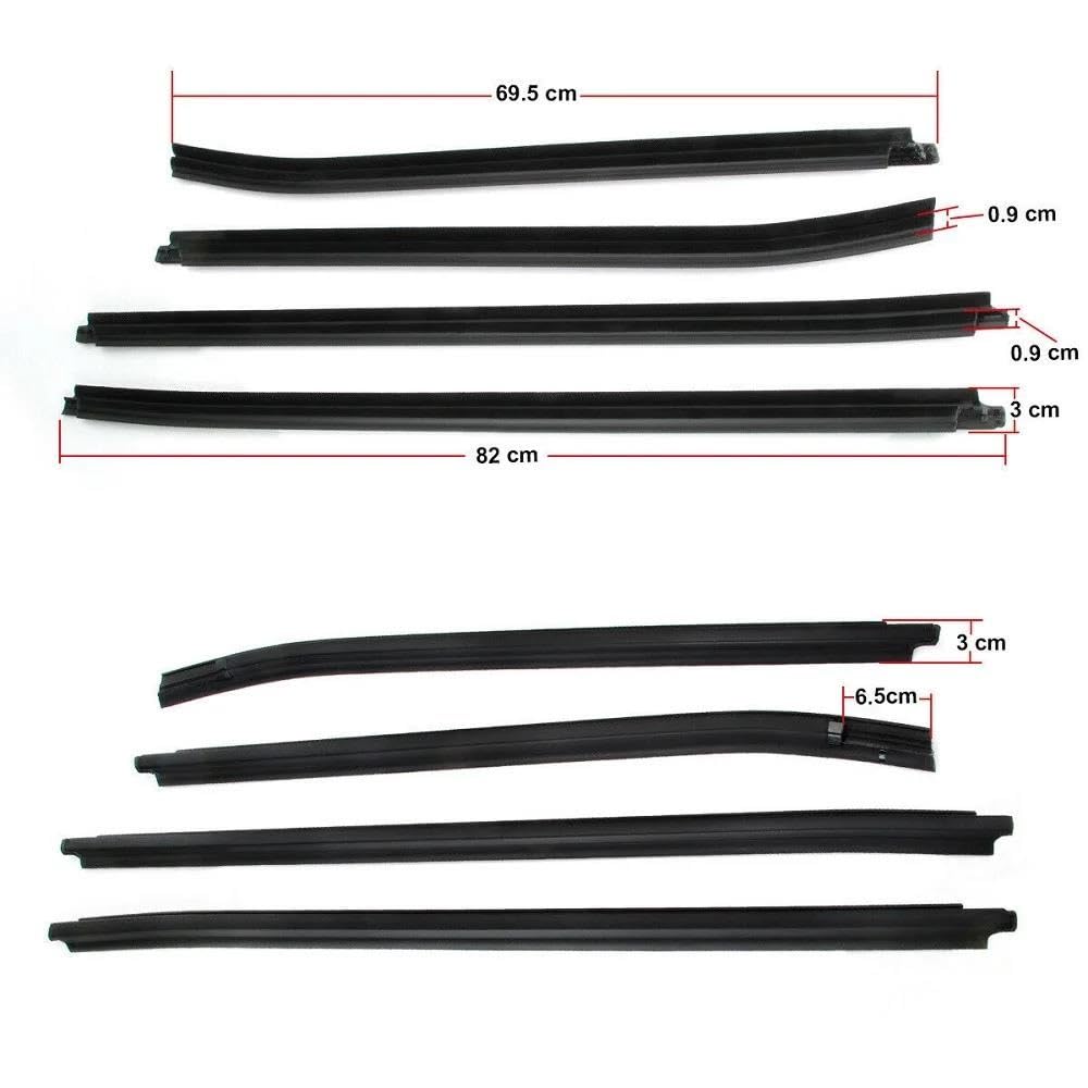 Striscia Tenuta Portiera Per Toyota Per Hilux SR5 Per VIGO/MK6 PICKUP 2005-2015 Cinghie Tenuta Finestrini E Porte In Vetro Auto Strisce In PVC Cinghia Portiera Guarnizioni